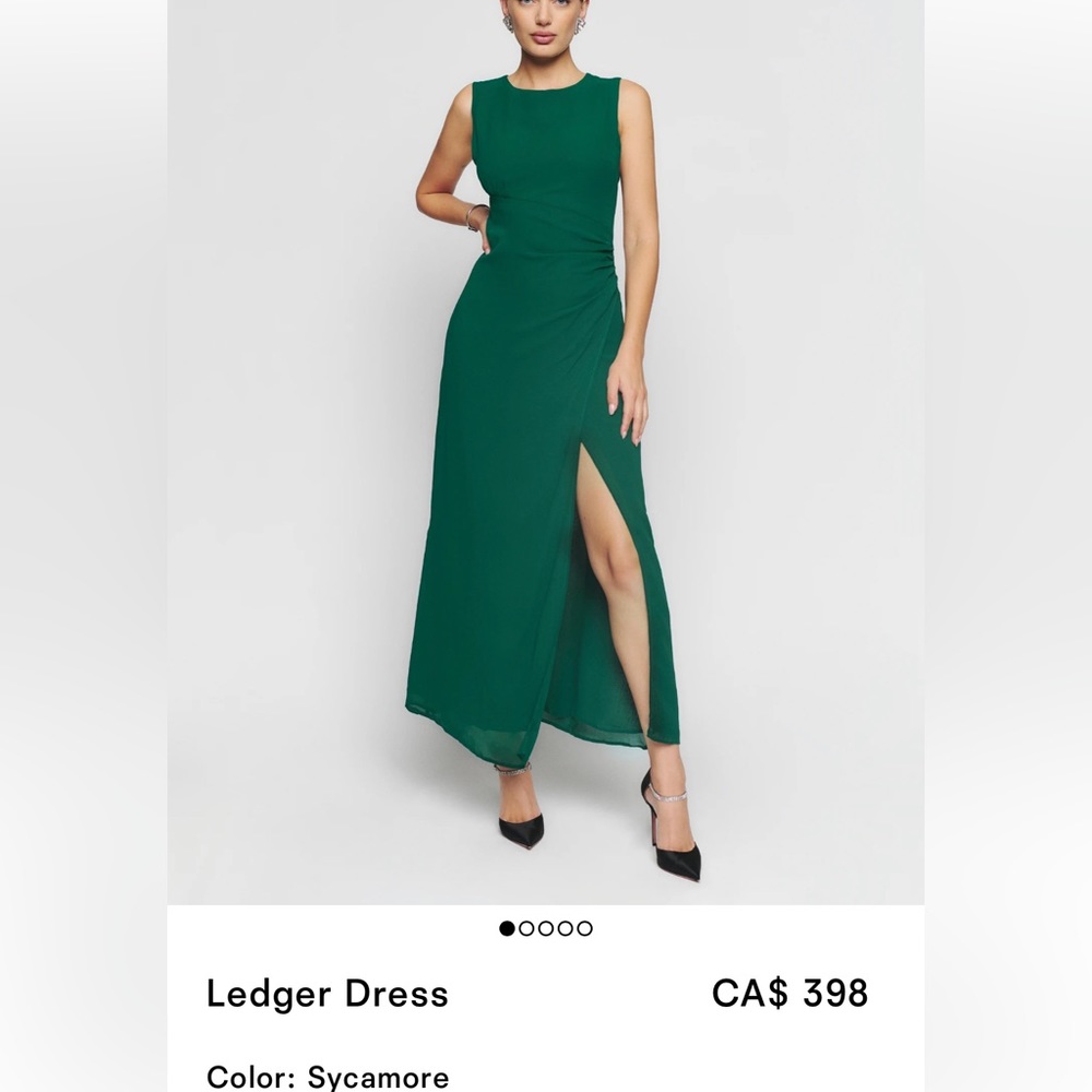 like-new REFORMATION “Ledger” dress size 0